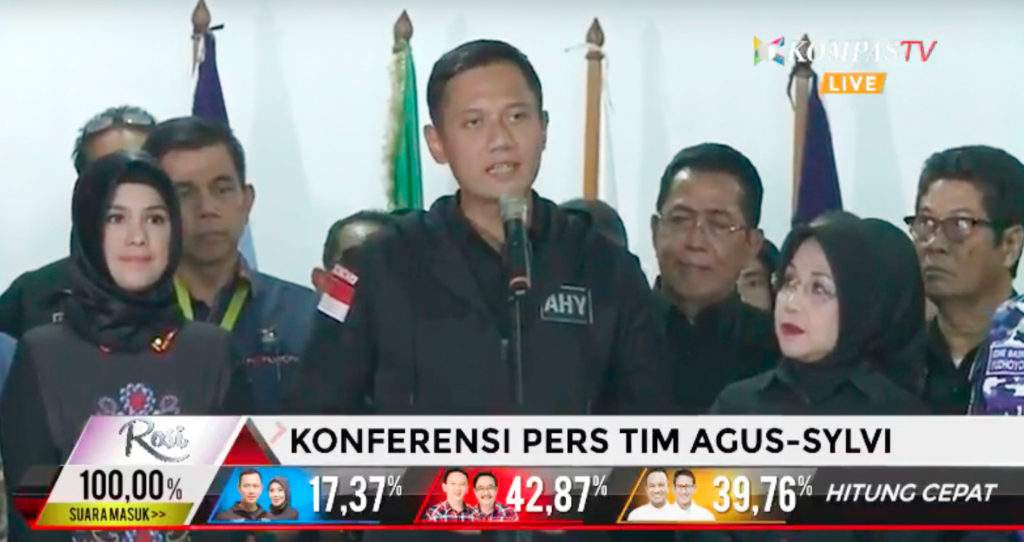 Haru Biru Pidato AHY, Pendukung Teriaki "For President"