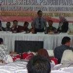 Rapat Pleno KPU Tasik Berlangsung Sengit, Dua Paslon Walk Out