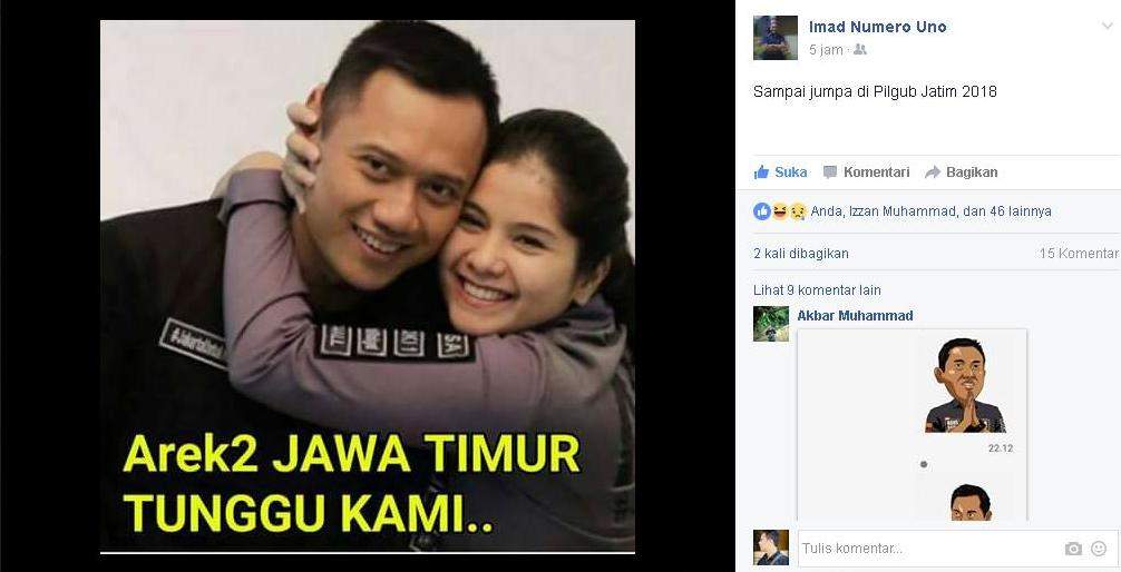 Heboh! Meme Agus Ikut Pilkada Jatim 2018 Pasca Kalah Di Pilgub DKI