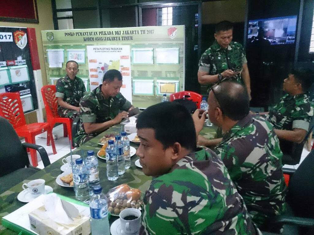 Danrem 051/Wkt Pantau Pelaksanaan Pilkada Cagub/Cawagub DKI Jakarta