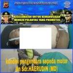 Pengendara Motor Meregang Nyawa Saat Hilang Kendali Lalu Terserempet Truck