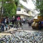 2 Ribu Botol Miras Dimusnahkan Polres Tasik Kota