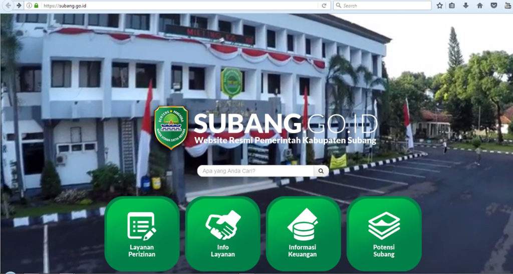 Diguyur Dua Anggaran, Website subang.go.id Minim Informasi Diguyur Dua Anggaran, Website subang.go.id Minim Informasi