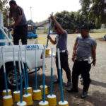 Siapkan Pembatas Jalan, Sat Lantas Polrestro Bekasi Buat Tolo-Tolo