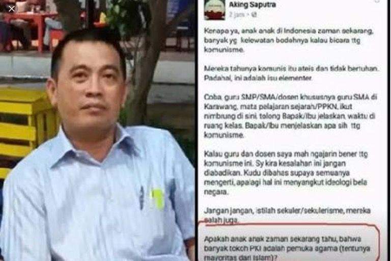 Jelang G30S, Aking Saputra Ditahan Kejari Karawang Jelang G30S, Aking Saputra Ditahan Kejari Karawang