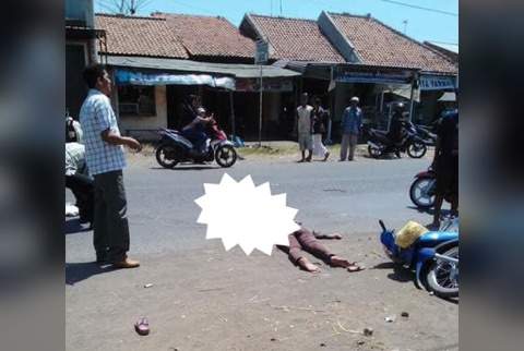 Oleng Saat Naik Motor, Seorang Ibu Di Pabuaran Tewas Mengenaskan