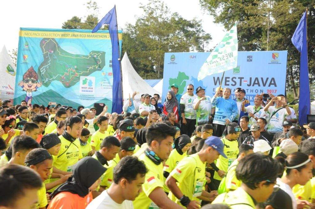 1.470 Pelari Ikuti Maraton Pertama Bertema Lingkungan di Pangalengan