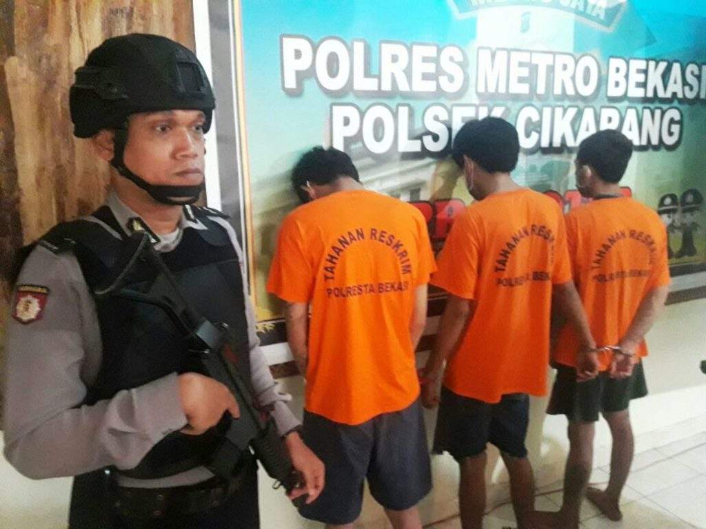 Polsek Cikarang Utara Ringkus Tiga Pelaku “170”