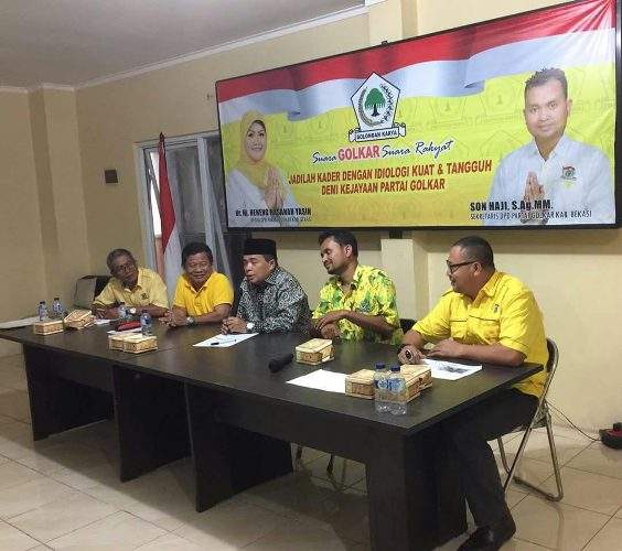 Akom Minta Kader Golkar Kabupaten Bekasi Agar Tetap Kondusif