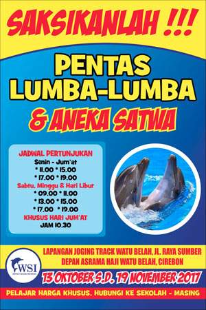 Pentas Lumba-lumba dan Aneka Satwa Lainnya Masih Dibuka Pentas Lumba-lumba dan Aneka Satwa Lainnya Masih Dibuka