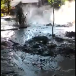 Semburan Lumpur & Air Panas Setinggi 10 Meter Muncul Digalian Sumur Bor