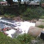 Ada Buih Di Kali Sepak, Diduga Oknum Perusahaan Buang Limbah B3