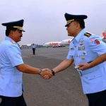 Danlanud Husein Antar Panglima TNI Usai Tutup Pendidikan Dikreg Sesko TNI 2017