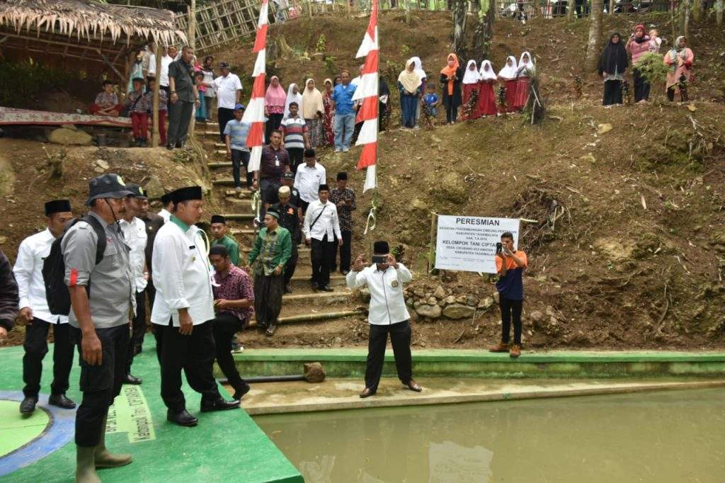 Embung Desa Cikubang Kini Airi Sawah 80 Hektar