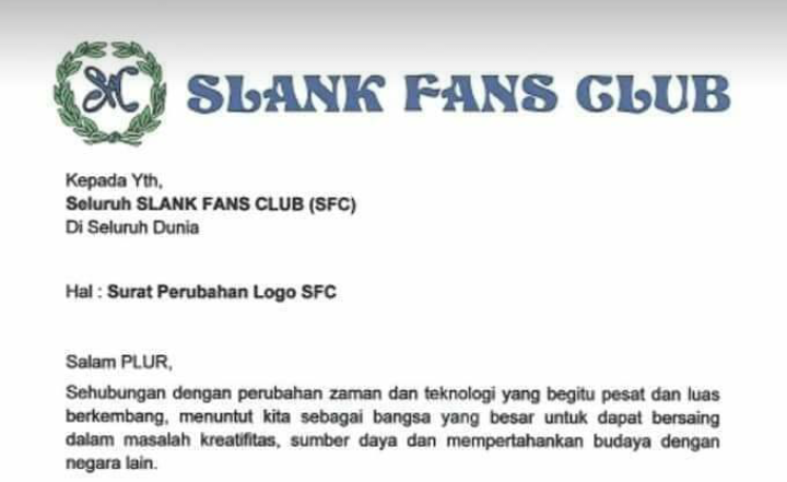 Beredar Surat Perubahan Logo, Bukti SLANK Galau?