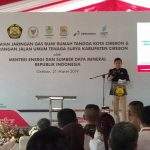 Menteri ESDM Resmikan JarGas dan PJU Tenaga Surya Di Cirebon