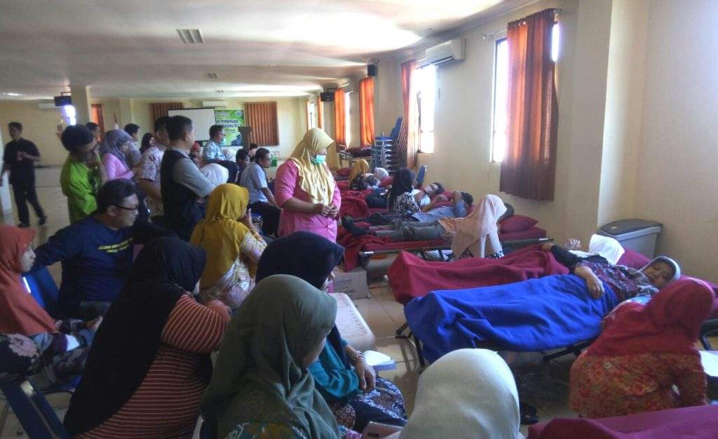 Ratusan Pegawai RSUD Waled Antusias Ikuti Donor Darah Triwulanan