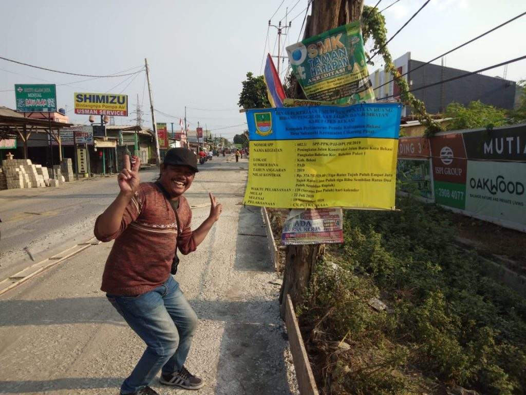 Diduga Cacat Mutu, Kegiatan Peningkatan Jalan Babelan Bakal Dilaporkan Diduga Cacat Mutu, Kegiatan Peningkatan Jalan Babelan Bakal Dilaporkan