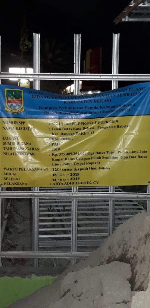 Proyek Jalan Babelan Bermasalah, Kasi Intel: Laporkan Saja