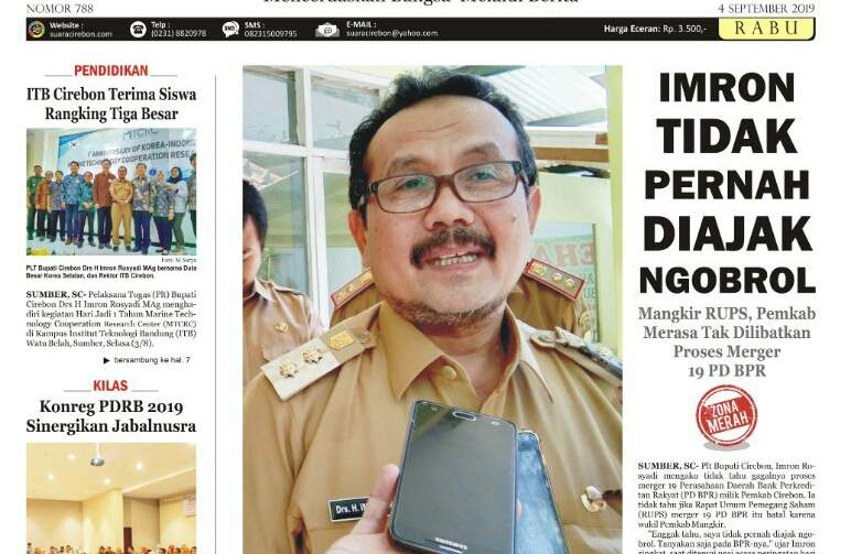 Merger PD BPR Dikabarkan Gagal Gara-gara Pemkab Cirebon Mangkir RUPS?