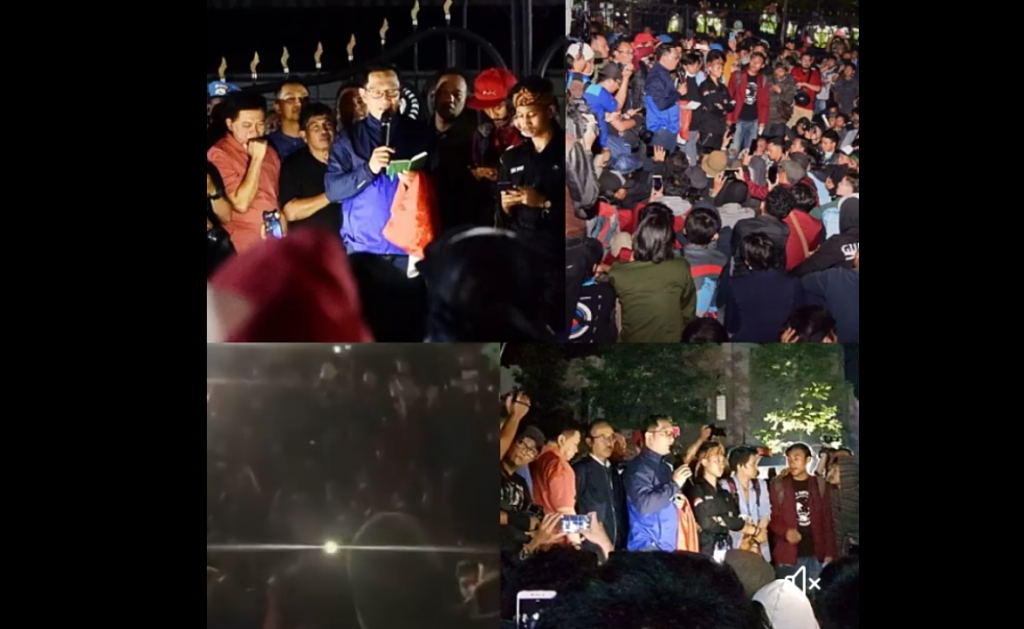 Baru Saja, Gubernur Jabar Temui Massa Aksi Di Depan Gedung Sate