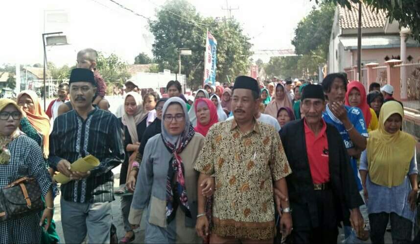 Mansyur Daftar Kuwu Dompyong Wetan Diiring Ratusan Massa, Ketua: Balonwu Ada Lima