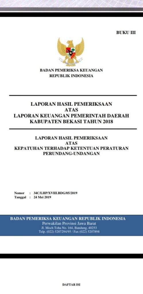 BPK Temukan 21 Kegiatan Kurangnya Volume Atas Ketidak Cermatan PPK, PPTK dan PPHP BPK Temukan 21 Kegiatan Kurangnya Volume Atas Ketidak Cermatan PPK, PPTK dan PPHP