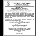 Pendaftaran Open Recruitment Jabatan Sekda Jabar Resmi Dibuka