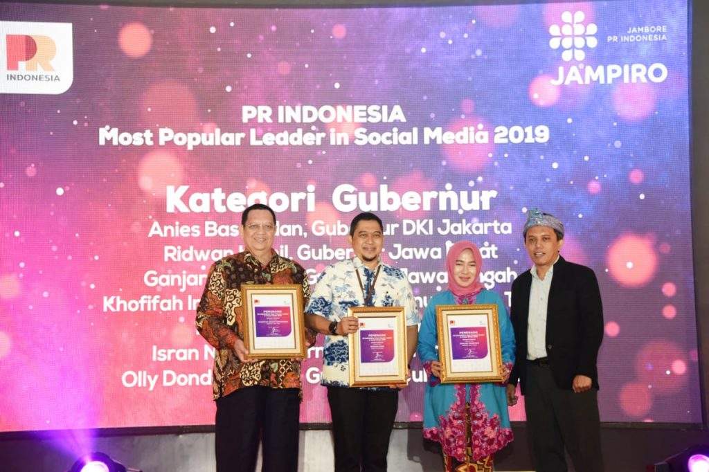 Ridwan Kamil Sabet Most Popular Leader in Social Media 2019