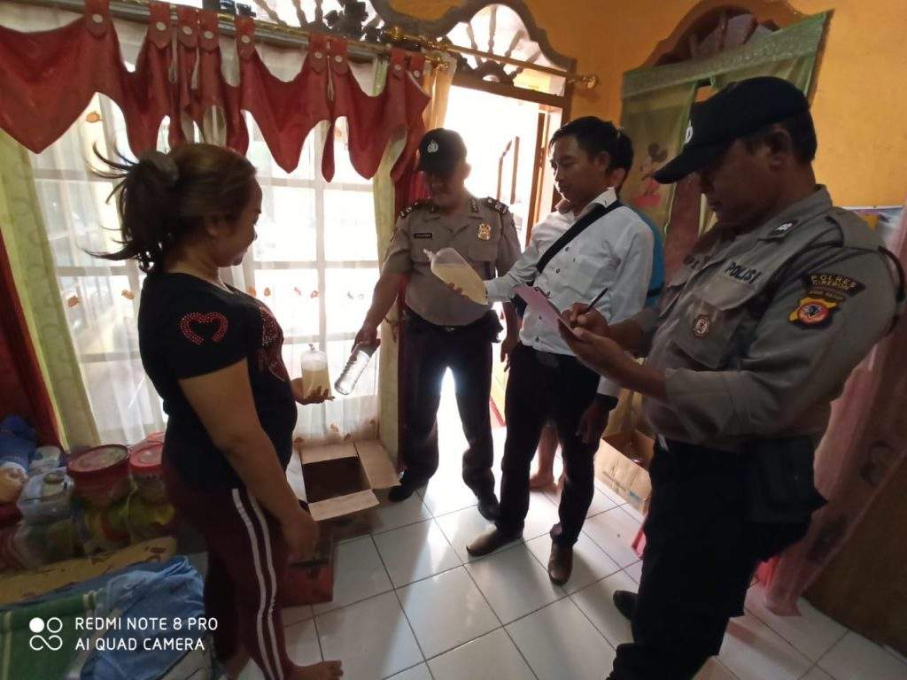 Babakan Bebas Miras jelang Natura, Kapolsek Turun Langsung Gelar Razia