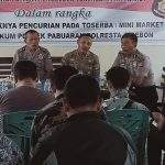 Polsek Pabuaran Gelar Rapat, Antisipasi Maraknya Pembobolan Minimarket