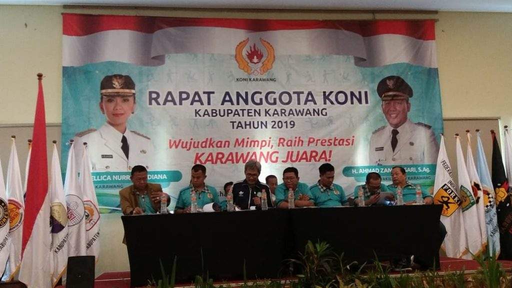 KONI Karawang Gelar RAT "Wujudkan Mimpi, Raih Prestasi, Karawang Juara"