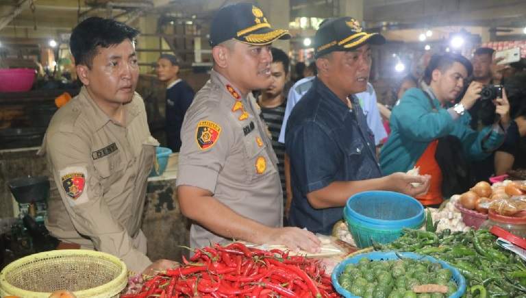 Kapolres Ciko Sidak Pasar, "Harga Kepokmas Aman"