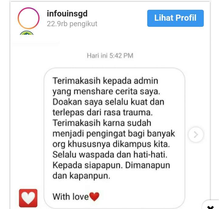 Viral! Curhatan Mahasiswi UIN Bandung Korban Pelecehan Viral! Curhatan Mahasiswi UIN Bandung Korban Pelecehan