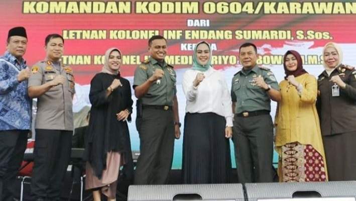 Di Acara Pisah Sambut, Ini yang Diungkapkan Dandim 0604/Karawang Baru