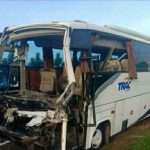 Bus Rombongan Kiai Jatim Tabrakan dengan Truk di Cipali Majalengka