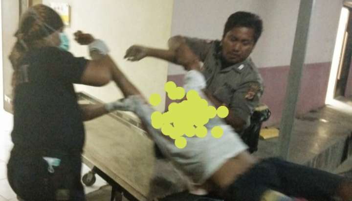 Laka Depan Kantor Camat Gebang, Korban Meregang Nyawa