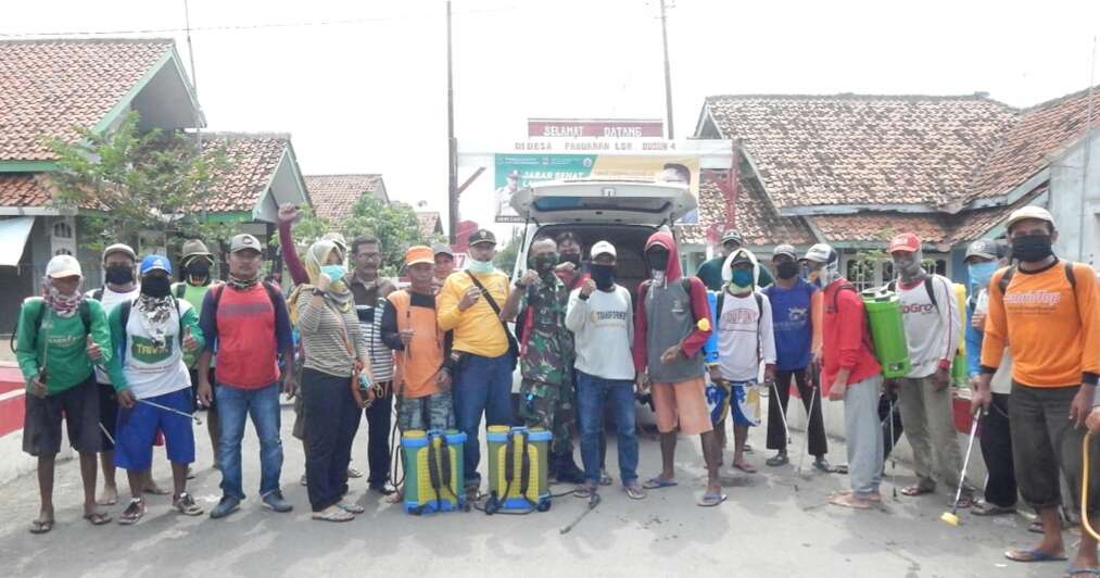 Hebat! Begini Kekompakan Pemdes Pabuaran Lor Cegah Corona Masuk ke Wilayahnya