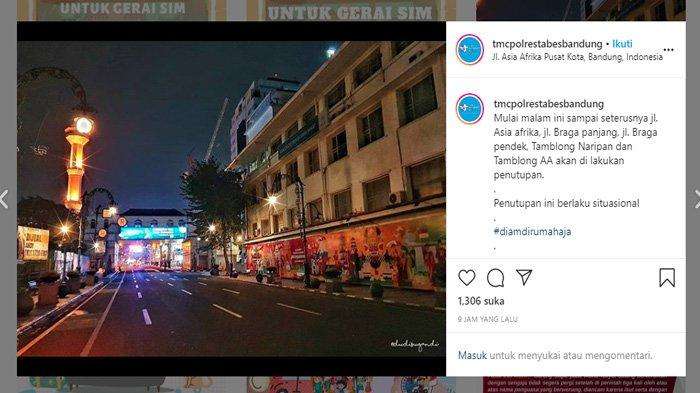 Kota Bandung Berlakukan Local Lockdown, Jalan Braga Cs Ditutup