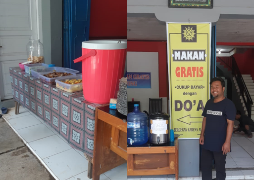 Inspiratif! Di Dompyong Kulon, "Makan Gratis Bayar Pakai Doa"