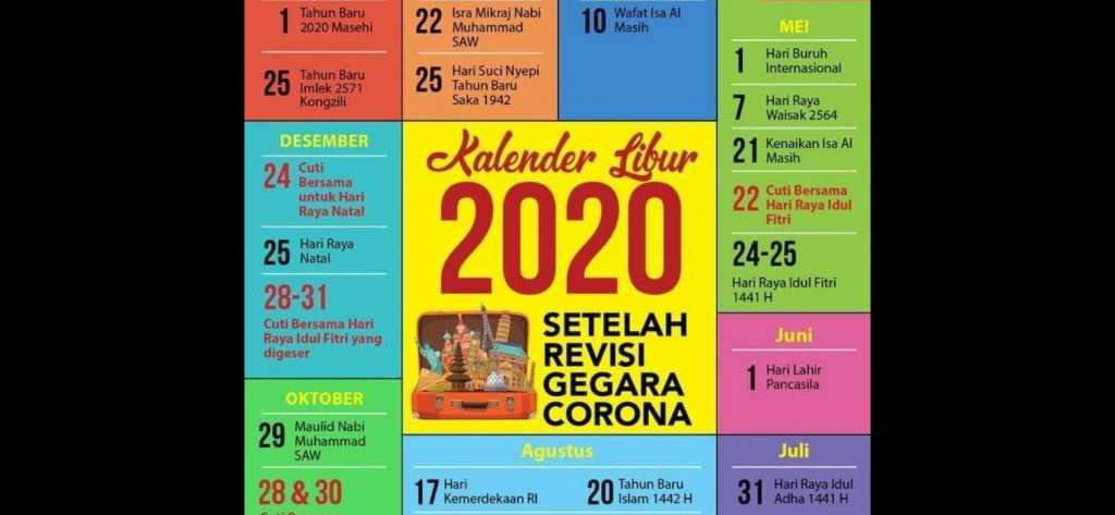 Libur & Cuti Bersama Lebaran Berubah Akibat Corona, Yuk Simak! Libur & Cuti Bersama Lebaran Berubah Akibat Corona, Yuk Simak!