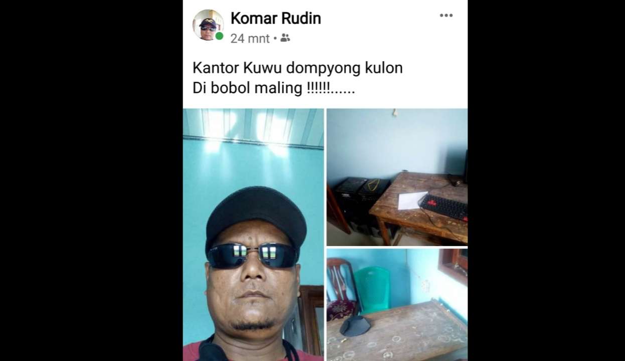 Kantor Desa Dompyong Kulon Dibobol Maling!