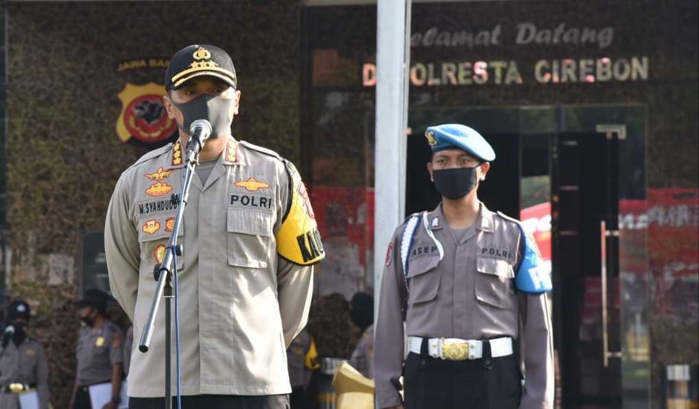 Kapolresta Pimpin Apel Pembagian Beras buat Warga Terdampak Corona