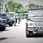 Kendaraan Offroad Warnai Sertijab Pejabat Kodiklat TNI AD