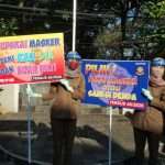 Begini Suasana Operasi Kepatuhan Masker di Gedung Sate