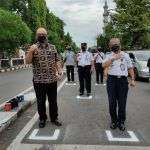 Pejabat UPTD Wil IV - Dishub Jabar Tinjau Pembuatan "Starting Grid" di Kota Cirebon