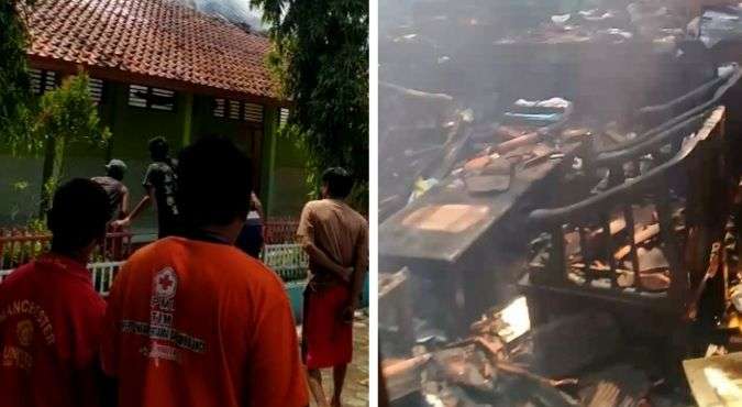 SDN 2 Cikulak Kidul Terbakar, Kerugian Ditaksir 500 Juta-an SDN 2 Cikulak Kidul Terbakar, Kerugian Ditaksir 500 Juta-an