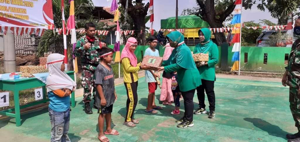 HUT RI di Koramil Babakan - Kodim Kab Cirebon Tetap Meriah Dalam Suasana Pandemi