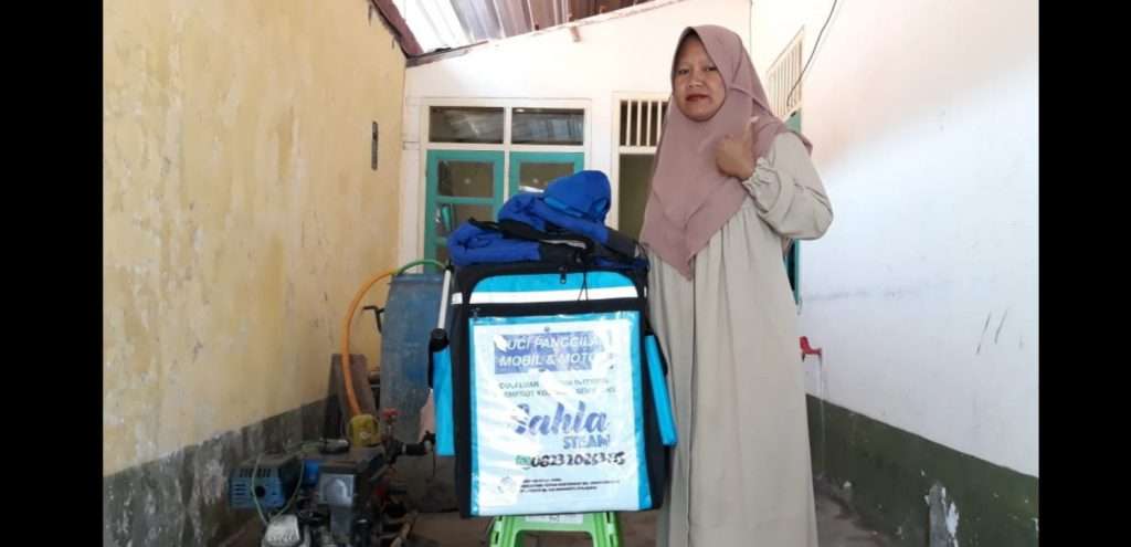 Dibantu Polindra, "Sahla Steam" Dompyong Kini Bisa Cuci Motor & Mobil Panggilan