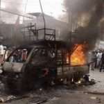 KC FSPMI Bekasi, Sukamto: Mobil Komando Terbakar, Diduga Korsleting